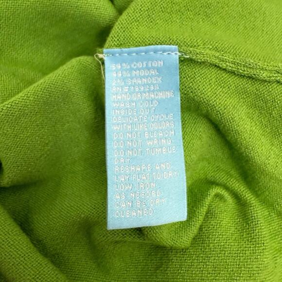 J McLaughlin Sweater Womens Small Green Jamey Pullover Old Money Quiet Luxury - Picture 8 of 10